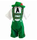 Fantasia Alemão Infantil Tirolês de Luxo Com Chapéu Fantasia Alemão Infantil Tirolês de Luxo Com Chapéu