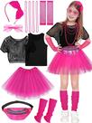 Fantasia AOTHSO 80s para meninas, festa de Halloween, cosplay de 4 a 10 anos