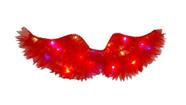 Fantasia asa de anjo vermelha infantil led carnaval festas