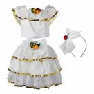 Fantasia Baiana Carmen Miranda Feminino Infantil Com Tiara Fantasia Baiana Carmen Miranda Feminino Infantil Com Tiara