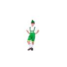 Fantasia Bavarian Boy RG Costume Child Large com camisa branca