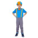Fantasia Blippi Infantil Macacão e Chapéu Fantasia Blippi Infantil Macacão e Chapéu