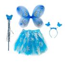 Fantasia Borboleta Kit Asa de Borboleta Tutu Varinha Tiara