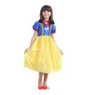 Fantasia Branca de Neve Infantil com Capa e Tiara