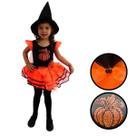 Fantasia Bruxinha Abóbora Infantil Halloween