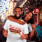 Fantasia Carnaval Casal Placa e Tiara Notificação Preferida