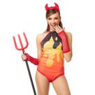 Fantasia Carnaval Diabinha Foguinha Body Feminino Adulto Fantasia Carnaval Diabinha Foguinha Body Feminino Adulto