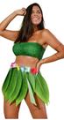 Fantasia Carnaval linda vem top hotpaint e saia de folha