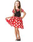 Fantasia Carnaval Menina Vestido Bolinhas Infantil Vermelho