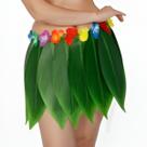 Fantasia Carnaval Saia Hula-Hula De Folhas Havaiana