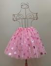 Fantasia Carnaval Saia Tulê Tutu Coroa Bolinha Glitter 35 CM