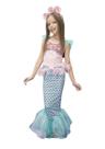 Fantasia Carnaval Sereia Infantil Rosa com Cauda e Tiara Top