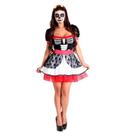 Fantasia Caveira Mexicana Adulto Halloween Com Tiara Fantasia Caveira Mexicana Adulto Halloween Com Tiara
