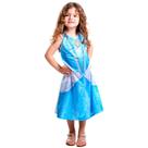 Fantasia Cinderela Infantil Princesa Vestido Fada Luxo Festa Menina Criança Disney - P Fantasia Cinderela Infantil Princesa Vestido Fada Luxo Festa Menina Criança Disney - P