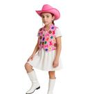 Fantasia Colete Country Tecido Feminino Estampado Cowgirl Infantil Menina Boiadeira Festa Junina Peoa Vaqueira São João
