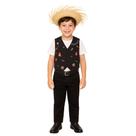 Fantasia Colete Junino Tecido Masculino Estampado Infantil Menino Festa Junina Arraiá São João Noivo Mister Caipirinha