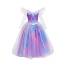 Fantasia Colorida De Bruxa Maligna Glinda Para Meninas Para Halloween E Festa De Natal
