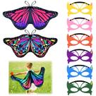 Fantasia Coopay Kids Butterfly Fairy Wings com máscaras de máscaras