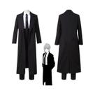 Fantasia Cosplay Makima Chainsaw Man Para Mulheres, Camisa Trench, Uniforme, Peruca, Luvas, Conjunto