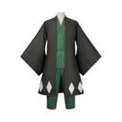 Fantasia Cosplay Masculina Bleach Urahara Kisuke: Kimono, Capa, Calça E Chapéu Para Festa De