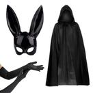 Fantasia Criativa Completa Coelhinha Coelho Estilo Ariana Grande Carnaval Bloquinho Halloween