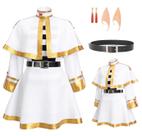 Fantasia DAZCOS Frieren Elf Cosplay com capa, saia, meia-calça (S) Fantasia DAZCOS Frieren Elf Cosplay com capa, saia, meia-calça (S)