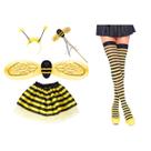 Fantasia De Abelha Kit Abelhinha Adulto Completa Cosplay Festa Carnaval Bloquinho Acessório Bichos Insetos Mosquito