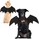 Fantasia de asas de morcego para animais de estimação Bowtus XL com sinos de abóbora