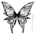 Fantasia de borboleta preta Fairy Wings Loieryk 80x75 cm