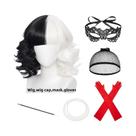 Fantasia De Bruxa Deville Preta E Branca Para Adultos Com Luvas Para Mulheres Em Festa De Halloween