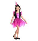 Fantasia De Bruxa Encantada Basic Infantil Com Chapéu