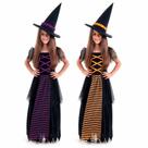 Fantasia de Bruxa Infantil Vestido Longo c/ Chapéu Halloween Fantasia de Bruxa Infantil Vestido Longo c/ Chapéu Halloween