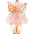 Fantasia de cachorro Anelekor Butterfly Dress com coleira para cães pequenos
