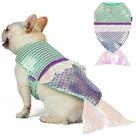 Fantasia de cachorro Cyeollo Mermaid para cães pequenos tamanho M