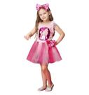 Fantasia de Cachorro Infantil Poodle Rosa Com Tiara