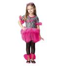 Fantasia de Carnaval Infantil Animal Print Zebra Com Legging