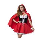 Fantasia De Chapeuzinho Vermelho Para Adultos, Capa Para Halloween, Cosplay De Princesa De Contos De