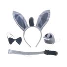 Fantasia De Cosplay De Burro Para Crianças E Adultos Com Tiara, Gravata Borboleta, Cauda, Luvas E Fantasia De Cosplay De Burro Para Crianças E Adultos Com Tiara, Gravata Borboleta, Cauda, Luvas E