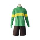 Fantasia De Cosplay De Manga Comprida Com Gola Alta, Frisk Chara, Halloween, Role-Playing,