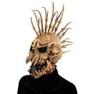 Fantasia de cosplay de resina com máscara de Halloween com espinhos