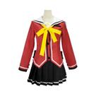 Fantasia De Cosplay De Uniforme Escolar Vermelho Para Mulheres, Anime Loli Charlotte Tomori Nao,
