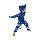 Fantasia De Cosplay Em Estilo Cartoon Azul, Vermelho E Verde Com Máscara, Conjunto De Vestido Para