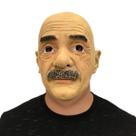 Fantasia de cosplay facial de látex para festa com máscara Uncle Mustache Party