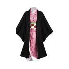 Fantasia De Cosplay Feminina Kimetsu No Yaiba Nezuko, Kimono, Peruca De Caçadora De Demônios, Traje Fantasia De Cosplay Feminina Kimetsu No Yaiba Nezuko, Kimono, Peruca De Caçadora De Demônios, Traje