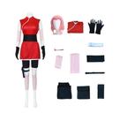 Fantasia De Cosplay Haruno Sakura Shippuden Para Mulheres E Meninas, Peruca, Saia, Conjunto Unissex