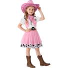 Fantasia de cowgirl Costumerry para meninas com chapéu de Halloween 9-10Y
