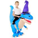 Fantasia de Dinossauro Inflável Max Fun Kids - Ideal para Halloween e Festas