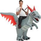 Fantasia de dinossauro tasanor inflável de dragão de Halloween para adultos