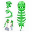 Fantasia de Esqueleto de Dinossauro Sachie Spinosaurus 122cm Verde Fantasia de Esqueleto de Dinossauro Sachie Spinosaurus 122cm Verde