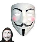 Fantasia De Hacker Anonymous Máscara V De Vingança Guy Fawkes Branca Plástico Rígido Envio Rápido
